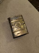 VINTAGE MINERS JUSTRITE CARBIDE CURVED POCKET TIN CAN picture