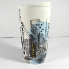 Starbucks 2015 Chicago Skyline Ceramic Travel Tumbler Mug 12 oz picture