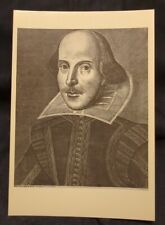 Vintage Postcard ~ William Shakespeare ~ Ditching Press ~ No Postage Or Writing picture