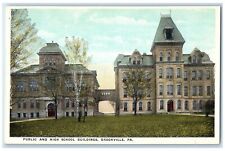 c1920s Public And High School Buildings View Brookville Pennsylvania PA Postcard picture
