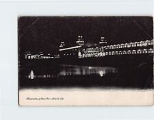 Postcard Illumination of Steel Pier Atlantic City New Jersey USA picture