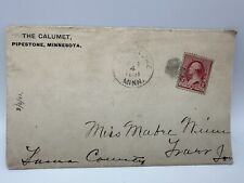 Calumet Hotel Pipestone MN Antique Envelope Letterhead Victorian 1800s picture