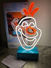 Disney Frozen 2 Olaf Snowman Night Light Christmas Seasons Greeting Neon picture