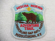 Boy Scout Patch Mischa Mokwa Adventure Trail Cumberland Gap Nat Park 160-40A54 picture