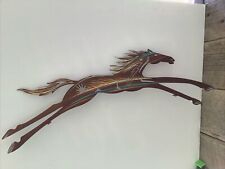ROBERT SHIELDS  Metal Painted Horse Sculpture Wall Hanging picture