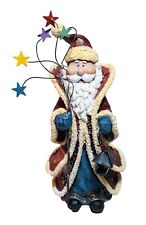 Classic Santa Claus w/ Mystical Star Staff & Lantern Christmas Figure  picture