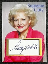 Betty White trading card- Supreme Cuts Facsimile PRINTED Autograph  picture