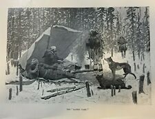 1896 Wood Bison Hunt Athabasca Lake Frederic Remington Illustrations (3) picture