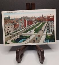 Postcard Vintage Commonwealth Avenue, Boston, Massachusetts Posted 1934 picture
