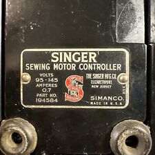 Vintage SINGER Foot Pedal Motor Controller 221 Featherweight Machine #194584 picture