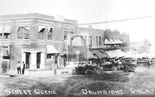 Street View Drug Store Drumright Oklahoma OK Reprint Postcard picture