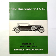 Duesenberg J & SJ Profile Publications number 6 vintage 1966 T.R. Nicholson picture