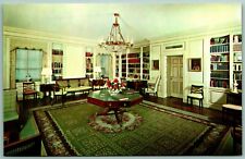 Interior Library White House Washington DC UNP Chrome Postcard H14 picture