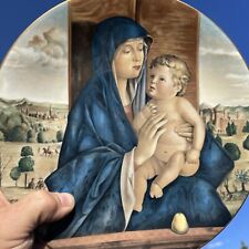 HAVILAND LIMOGES France Plate Catholic Mary MADONNA & JESUS by Bellini ❤️blt14m1 picture