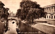 View On The Cam Cambridge England Postcard picture