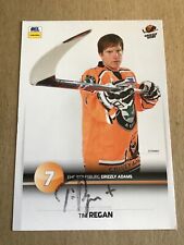 Tim Regan, Germany 🇩🇪 Hockey Grizzly Wolfsburg 2008/09 hand signed picture