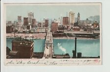 Pittsburg Pennsylvania cityscape from Mt Washington 1907 PA view POSTED postcard picture