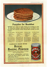 1918 ROYAL BAKING POWDER Pancakes For Breakfast Vintage Print Ad picture