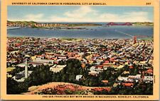 UC Berkeley San Francisco Aerial Bridges Edwards Field Memorial Stadium Postcard picture