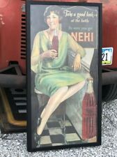 Rare EARLY 1930's Vintage NEHI Soda Large SIGN Take a good look-at the bottle picture