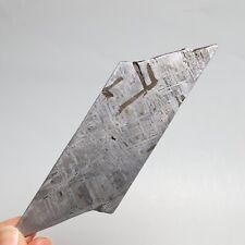 82g Muonionalusta Meteorite ,  Naturally Iron Meteorite slice, Collection F234 picture