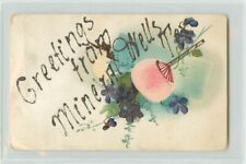 c1907 Postcard; Greetings from Mineral Wells TX Glitter Writing, Unposted picture