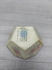 Vintage 1971 DODECAHEDRON (12 SIDED) Desk Calendar / Paperweight Rattle picture