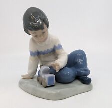 Vintage Nao by Llladro Boy with Train Porcelain Figurine #1052 picture