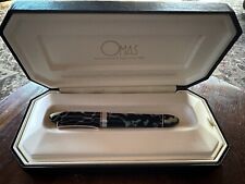 Omas 360 Black Marble Rollerball Pen with box and papers in # 3B0014 picture