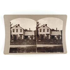Plymouth Connecticut House Garden Stereoview c1902 Old Man Home Photo Card A1871 picture