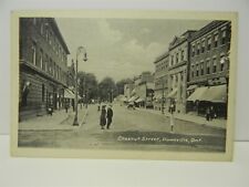Vintage Street View Dunnville Ontario Chesnut Street Postcard - P24 picture