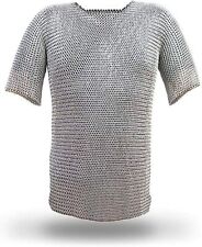 Medieval Aluminium Chainmail Butted Rings Shirt for Men Large Size Wear New picture