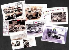 Lot of 7 BMW Mobile Tradition autos postcards Isetta Roadster motorcycle race picture