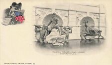 Postcard Private Mailing Card Fountain Congressional Library Washington DC picture