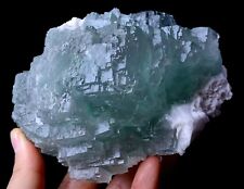 785g Newly DISCOVERED RARE GREEN CUBE FLUORITE CRYSTAL MINERAL SPECIMEN/ China picture