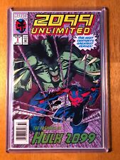 2099 Unlimited #1 1993 Very Rare Newsstand NM+ 1st App Hulk 2099 Sent w/ Sleeve picture
