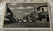 Old Photo Postcard Park Avenue Street View Idaho Falls, Idaho Many Vintage Cars picture