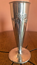 Liberty and Co Archibald Knox Tudric English Pewter 6” flower bud vase picture
