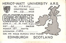 GM3WEE QSL Card--Heriot-Watt universary Edinburgh Scotland 1978 picture