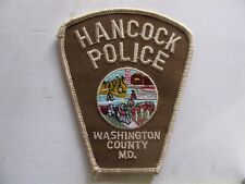 HANCOCK  WASHINGTON COUNTY  MD  MARYLAND   POLICE   3.75