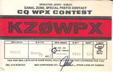KZ0WPX QSL Card  Canal Zone 1974 picture