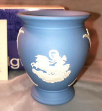 Vintage Wedgwood Jasperware Cameo Seasons Bud Vase #2737 Made In England picture
