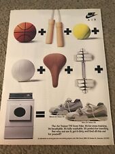 Vintage 1988 NIKE AIR TRAINER TW Cross Trainer Shoes Poster Print Ad 1980s picture