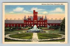 Marquette MI-Michigan, Michigan State Prison, Vintage Postcard picture