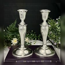 Gorham Sterling Silver Candle Holders Sterling Candlesticks Pair Gorham #815 ~ picture