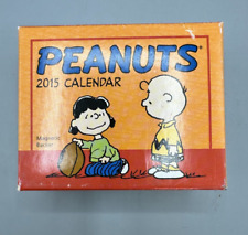 2015 Peanuts Charlie Brown Lucy - Daily Calendar with Magnetic Back - NOS picture