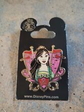 Very Gently Pre-Owned Disney Princess Mulan Jeweled Shield/Crest OpenEdition Pin picture
