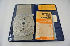 Aero E-6B 2 Flight Computer 1971 USA Airlearn ICAO-AS1 w/ Instructions Pouch picture