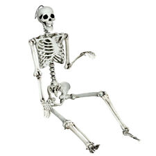 Full Body Halloween Skeleton 5.4ft Life Size w/ Hanging Rope Movable Joints picture