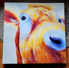 Hand Painted Cow Farm on Canvas painted 20